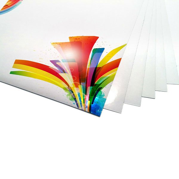 A4 White Glossy Self-Adhesive Sticker Paper: Ideal for Laser & Inkjet Printers