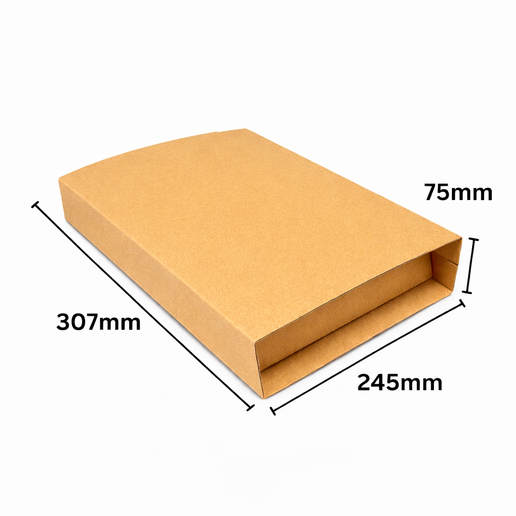 307 x 245 x 75mm Corrugated Book Wrap Mailer