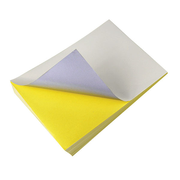 A4 White Matte Self-Adhesive Sticker Paper: Compatible with Laser & Inkjet Printers