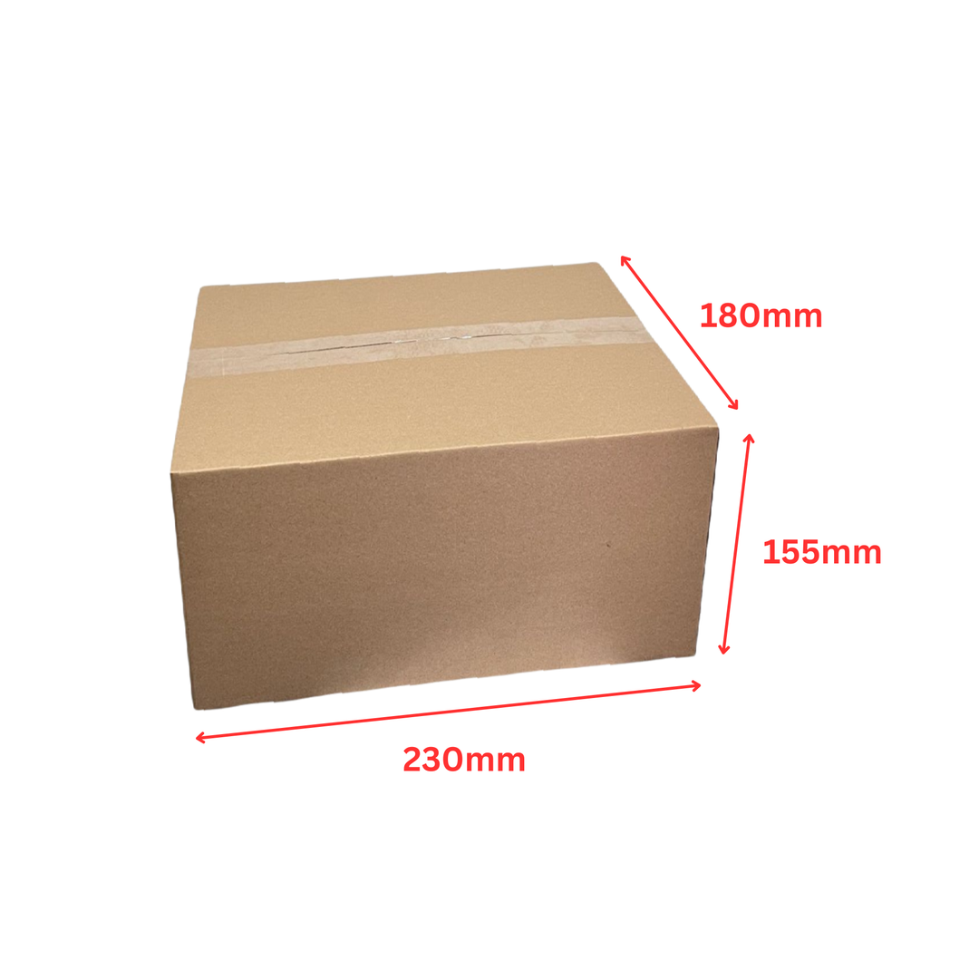 230 x 180 x 155mm Brown Corrugated Slotted Carton