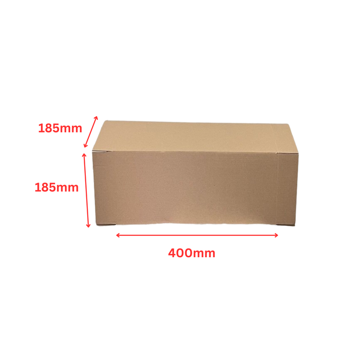 185 x 185 x 400mm Brown Corrugated Slotted Carton