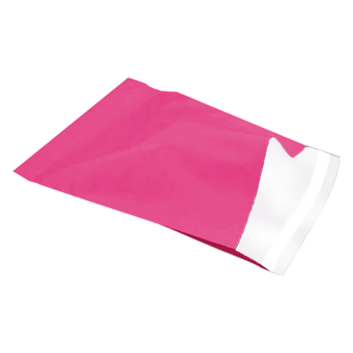 255mm x 330mm + 40mm Poly Mailing Courier Satchel Pink with White Inner Lining
