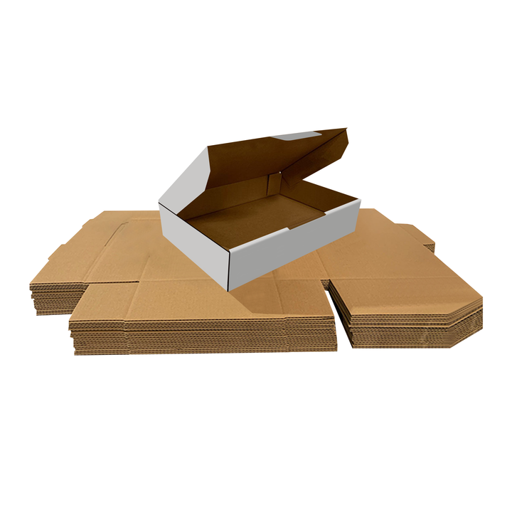 128 x 97 x 65mm Die Cut Mailing Shipping Packing Cardboard Boxes White