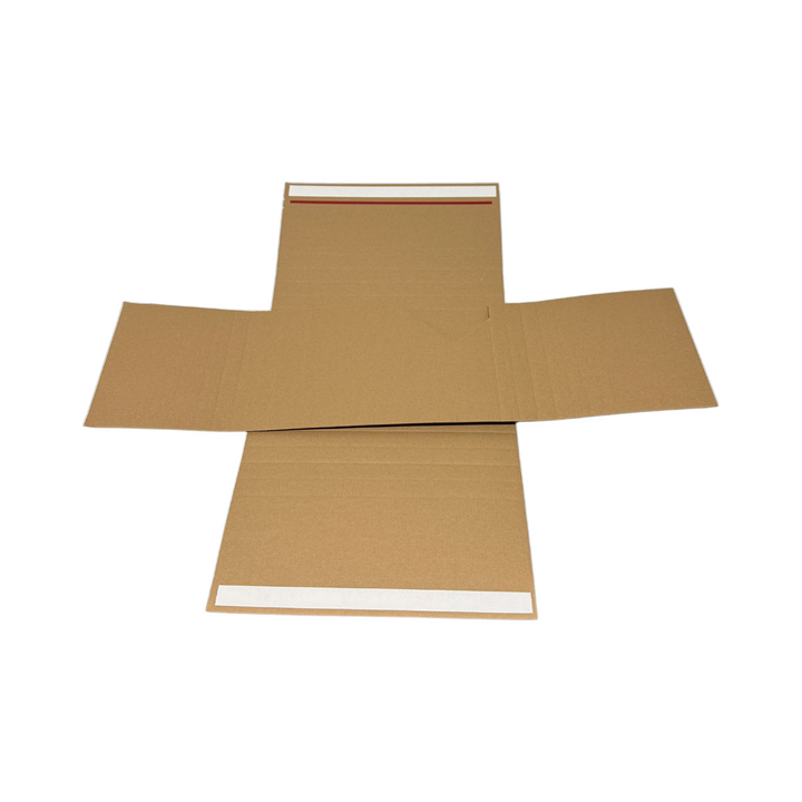 307 x 245 x 75mm Corrugated Book Wrap Mailer | Adjustable Depth, Peel & Seal, Recyclable