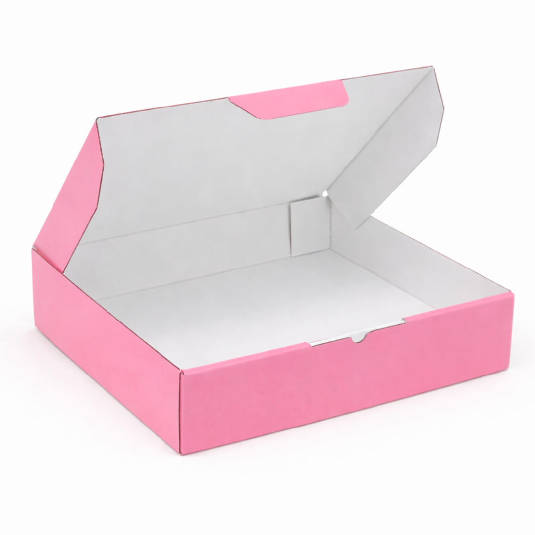 Pink Mailing Boxes 220 x 160 x 77mm with White Interior