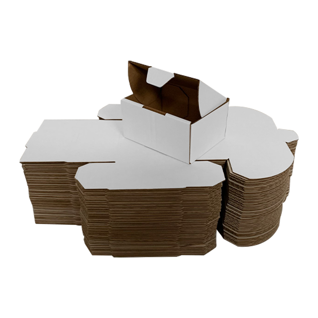 150 x 55 x 35mm Die Cut Mailing Shipping Packing Cardboard Boxes White