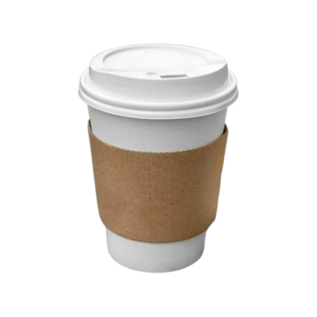 Eco-Friendly Brown Coffee Cup Sleeves – Reusable, Recyclable, and Sustainable