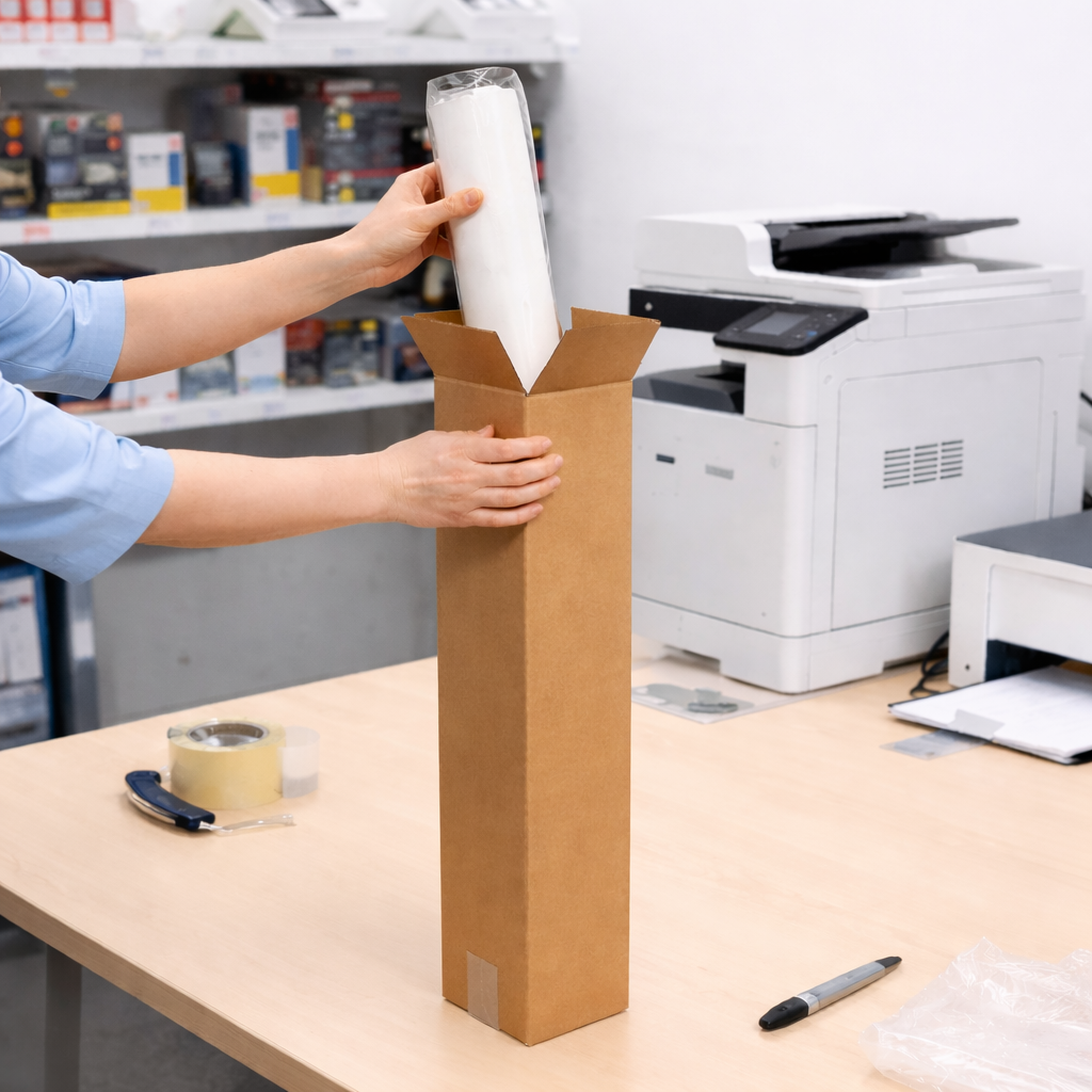 100 x 100 x 880mm Tall Mailing Shipping Packing Cardboard Boxes Brown
