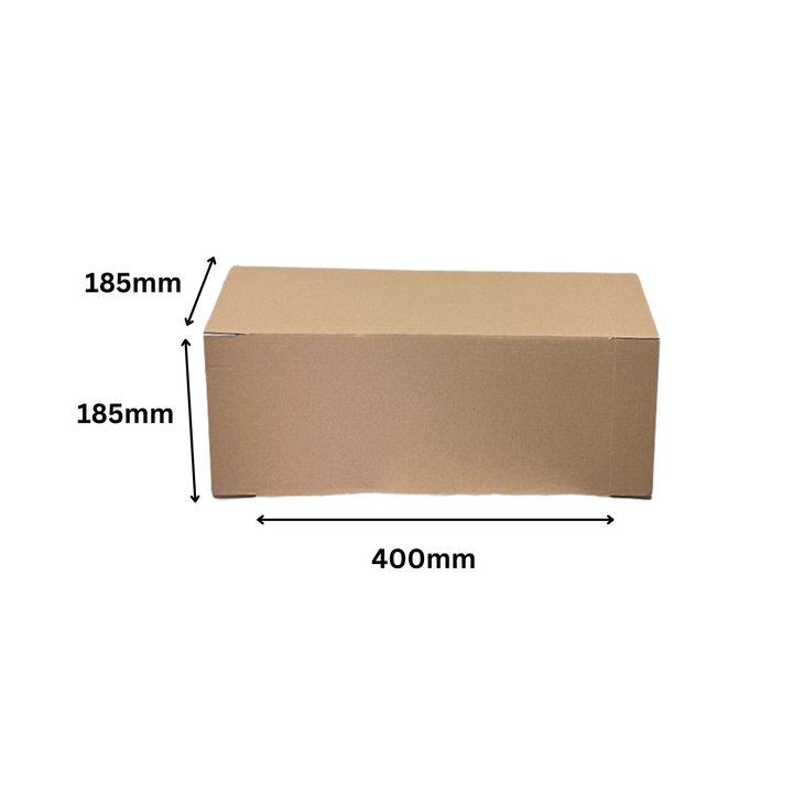 185 x 185 x 400mm Brown Corrugated Slotted Carton