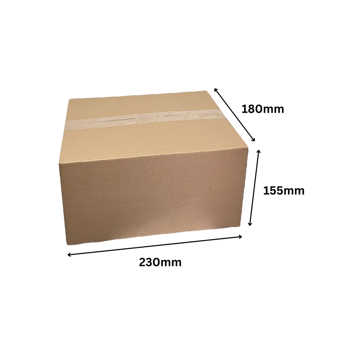 230 x 180 x 155mm Brown Corrugated Slotted Carton