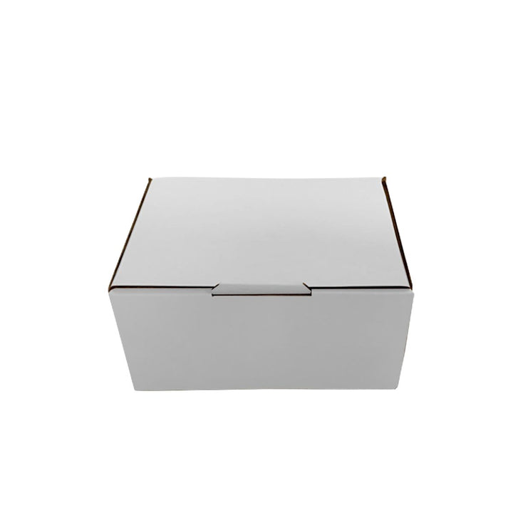 150 x 60 x 60mm White Corrugated Die Cut Mailing Box | Self-Locking, Flat-Pack, Eco-Friendly