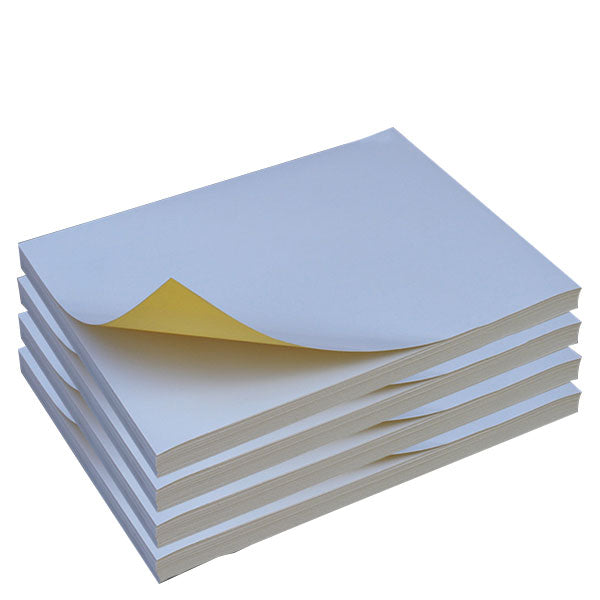 A4 White Matte Self-Adhesive Sticker Paper: Compatible with Laser & Inkjet Printers