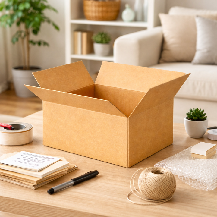 187 x 187 x 100mm Brown Corrugated Slotted Carton