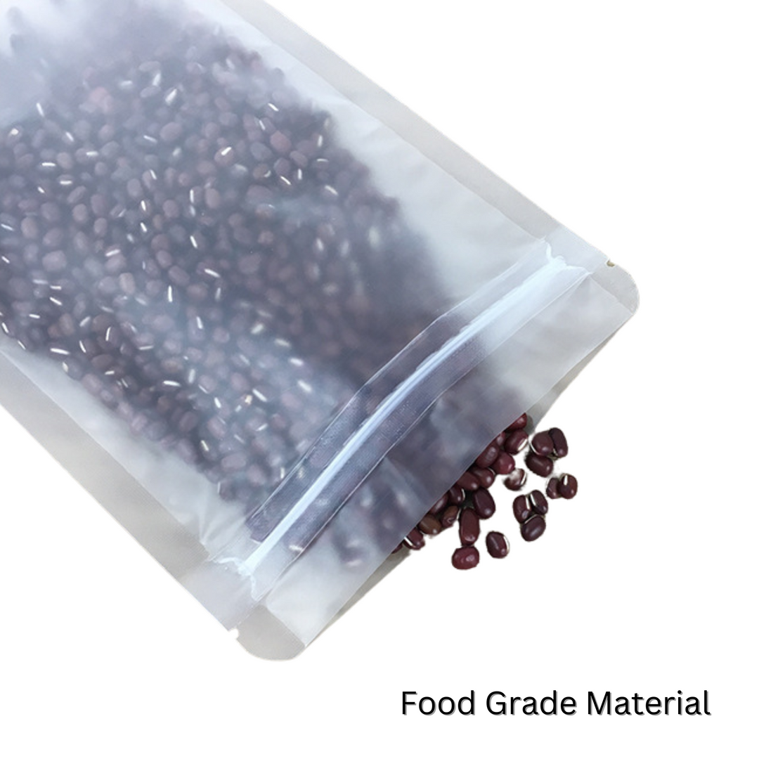 Resealable Zip Lock Flat Matte Plastic Bag - 100 X 150mm- Best Plastic Zip Lock Bags In Australia