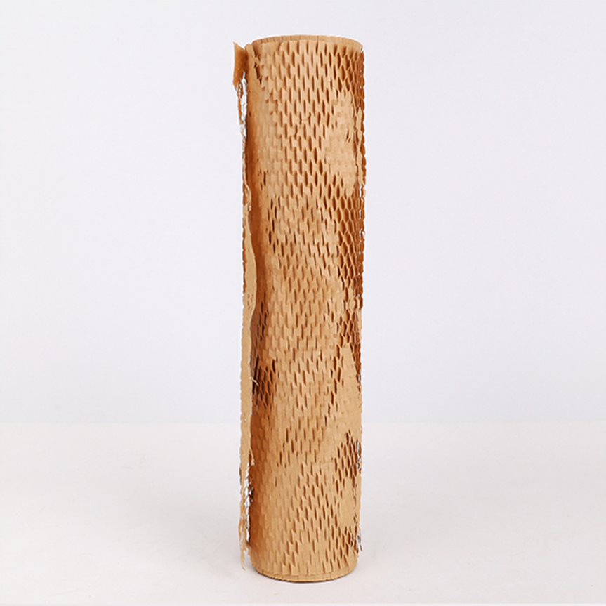 300mm x 30m Honeycomb Wrap Brown Kraft Paper Roll - Eco-Friendly Protective Cushioning