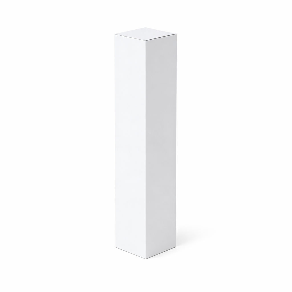 65 x 65 x 610 mm  Tall Mailing Shipping Packing Cardboard Boxes White