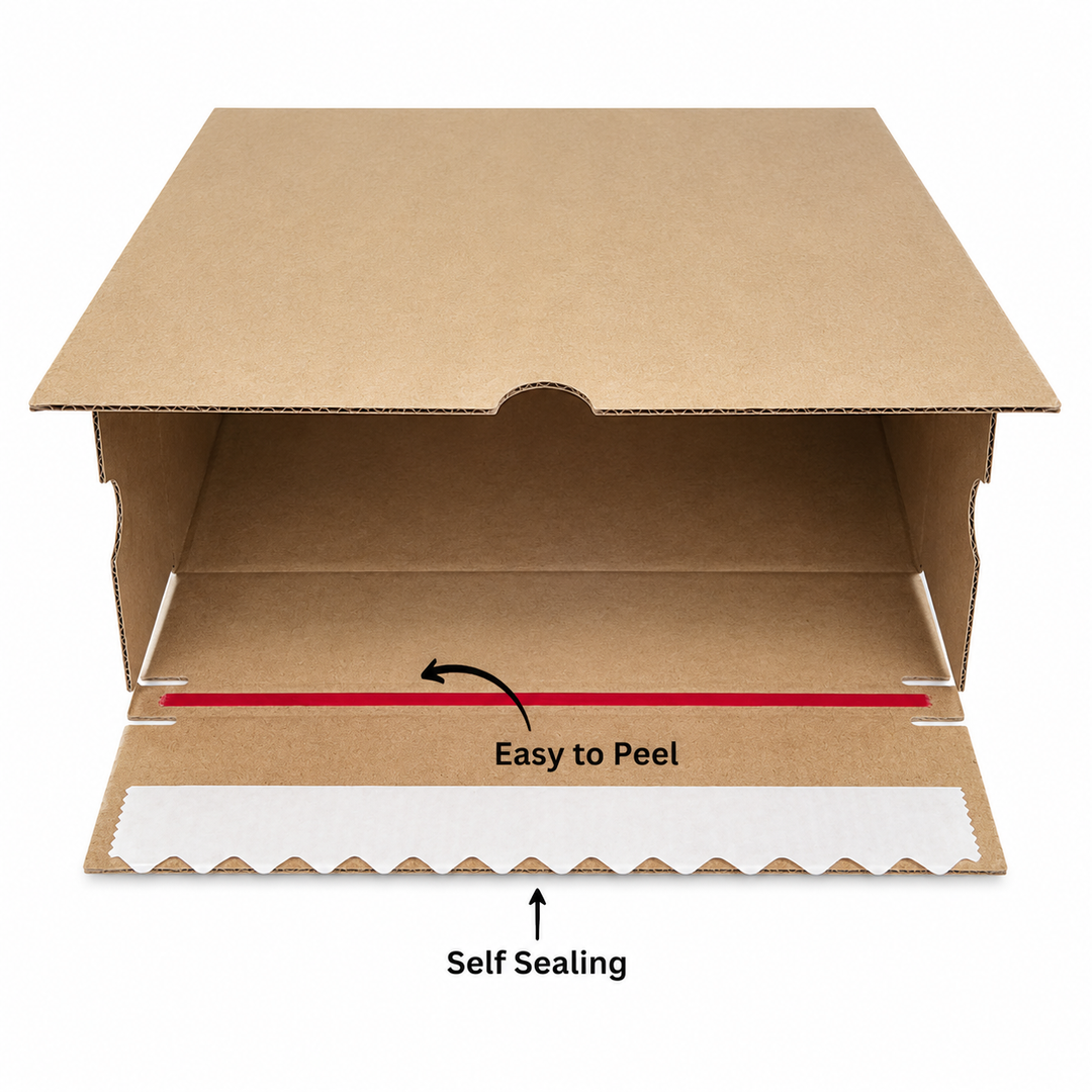 Kraft Self Sealing Brown Box Heavy Duty 240 x 190 x 120mm