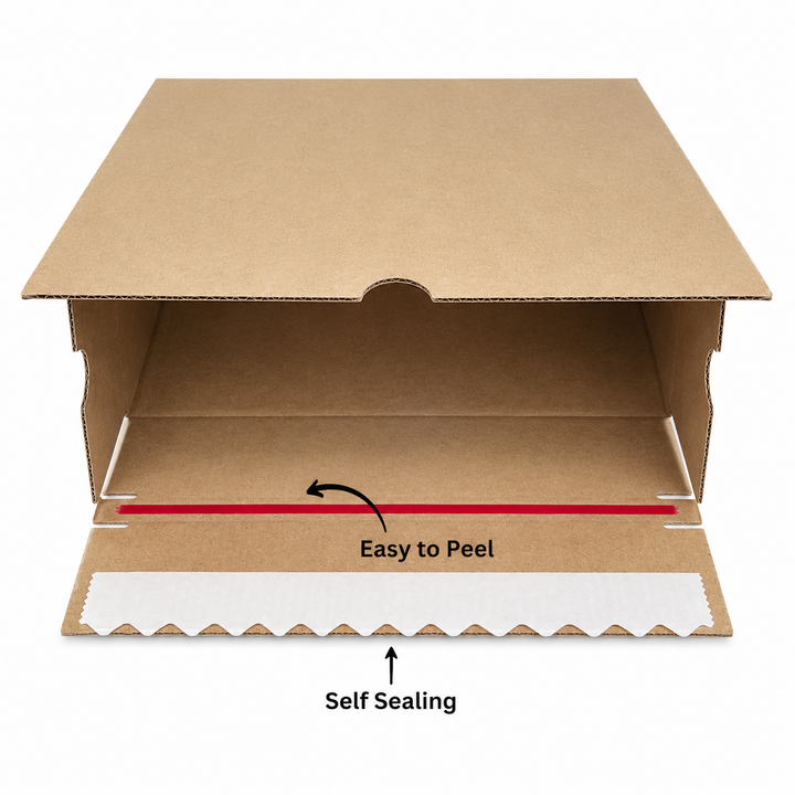 Kraft Self Sealing Brown Box Heavy Duty 240 x 190 x 120mm
