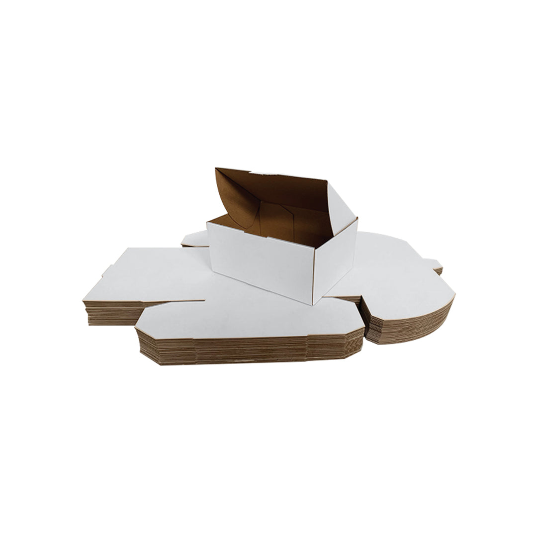 230 x 200 x 140mm Die Cut Mailing Shipping Packing Cardboard Boxes White