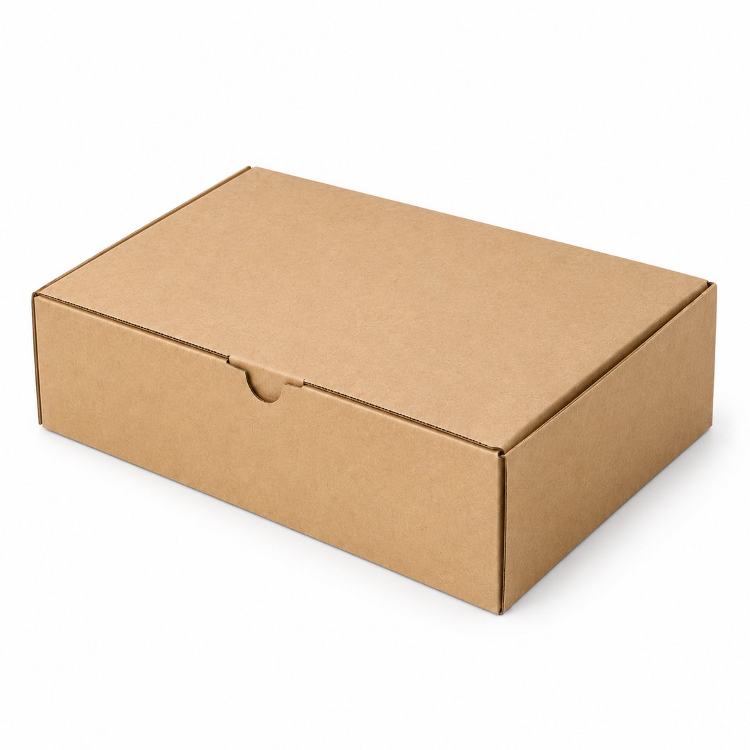 220 x 160 x 77mm Heavy Duty Brown Corrugated Die Cut Mailing Box