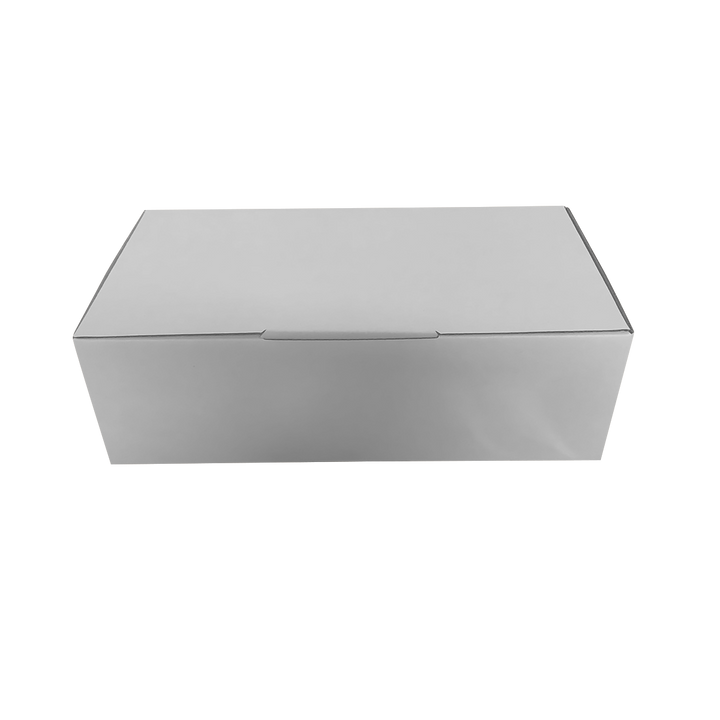 360 x 230 x 90mm White Corrugated Die Cut Mailing Box | Self-Locking, Flat-Pack, Eco-Friendly