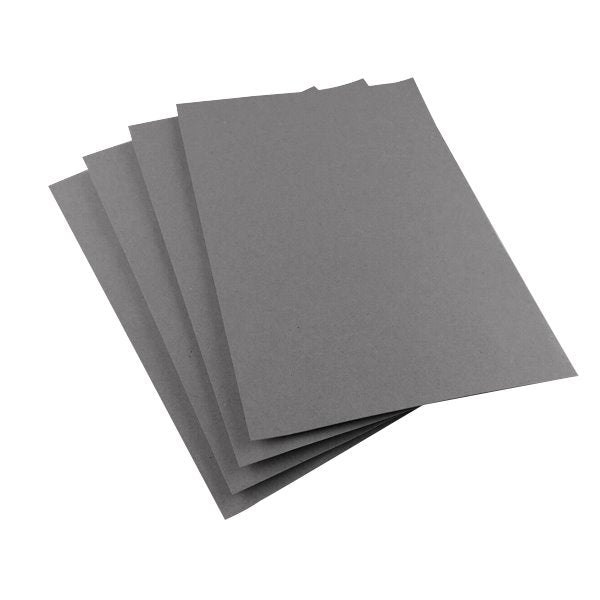 A4 Gray 1250gsm Cardboard - 2mm Chipboard Boxboard Recycled Card for Packaging and Crafts