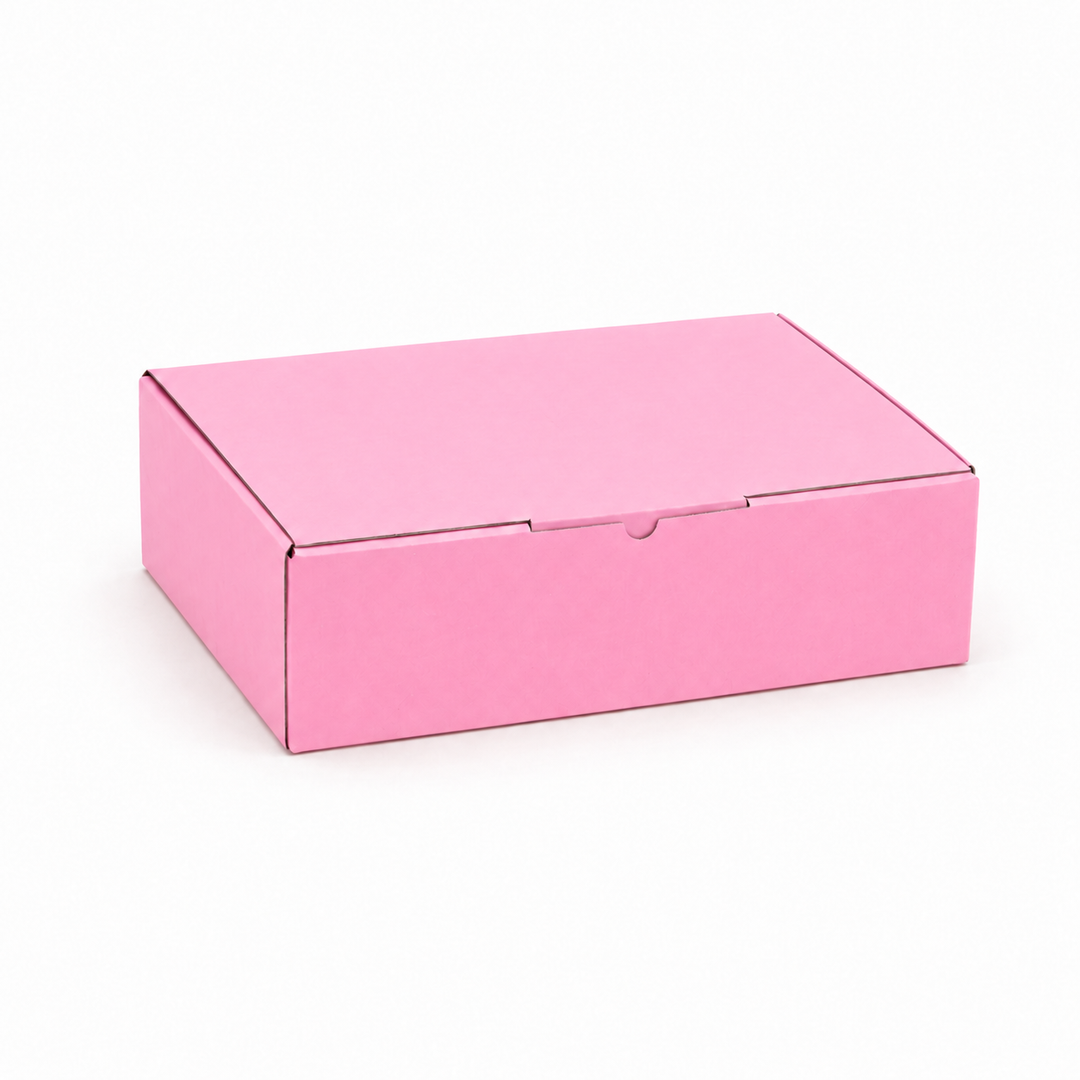 Pink Mailing Boxes 270 x 200 x 95mm with White Interior