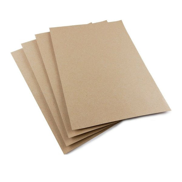 A4 350GSM Brown Kraft Thick Paper Sheets - Natural Recycled for Invitations & Weddings