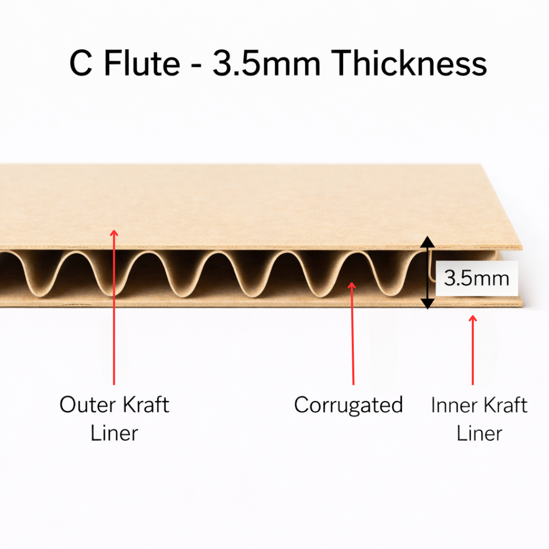 Regular Slotted Brown Box 430 x 305 x 255mm - Brown Postal Boxes
