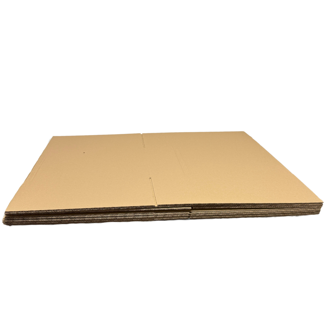 25pcs of 500 x 440 x 350mm Brown Slotted Cardboard Shipping Boxes – B Flute, Heavy-Duty