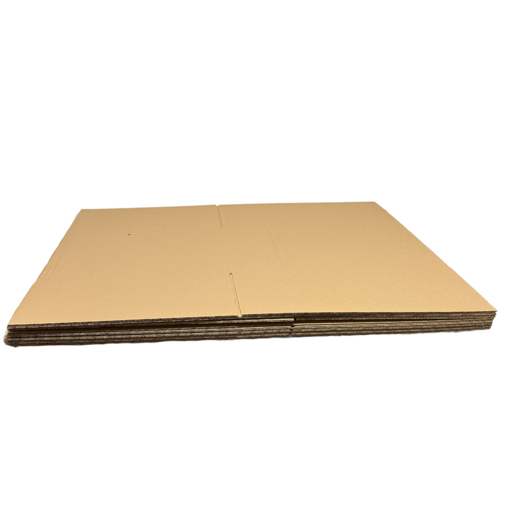 25pcs of 500 x 440 x 350mm Brown Slotted Cardboard Shipping Boxes – B Flute, Heavy-Duty