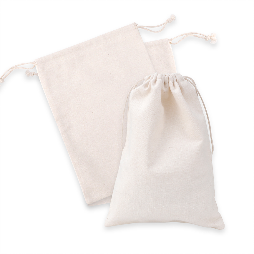 50pcs of 30cm x 40cm 10oz Canvas Calico Drawstring Storage Linen Gift Bags