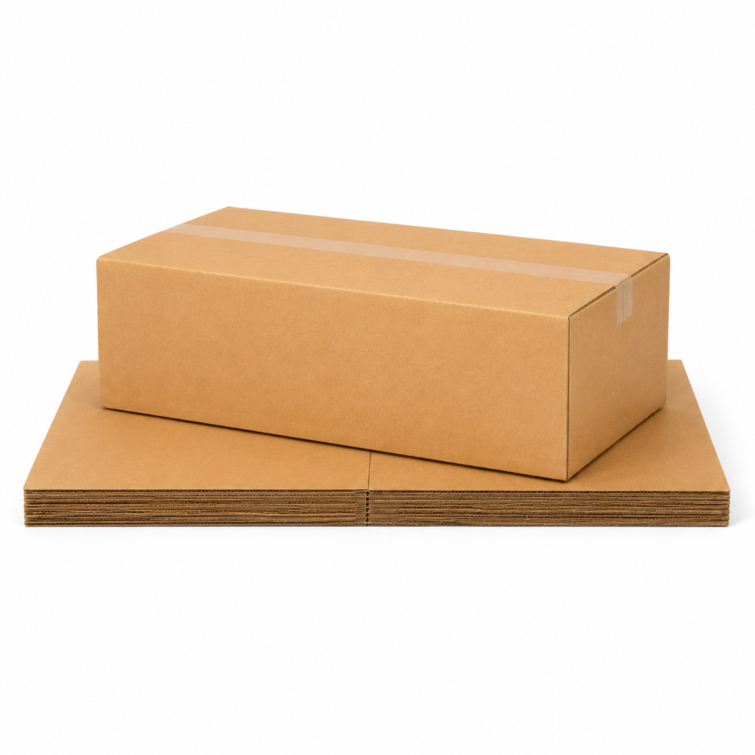 400 x 200 x 180mm Brown Corrugated Slotted Carton