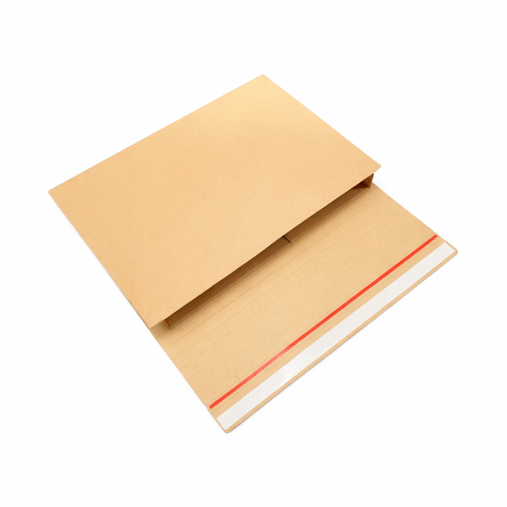 Wholesale Pack 500pcs of 455 x 325 x 60mm Corrugated Book Wrap Mailers