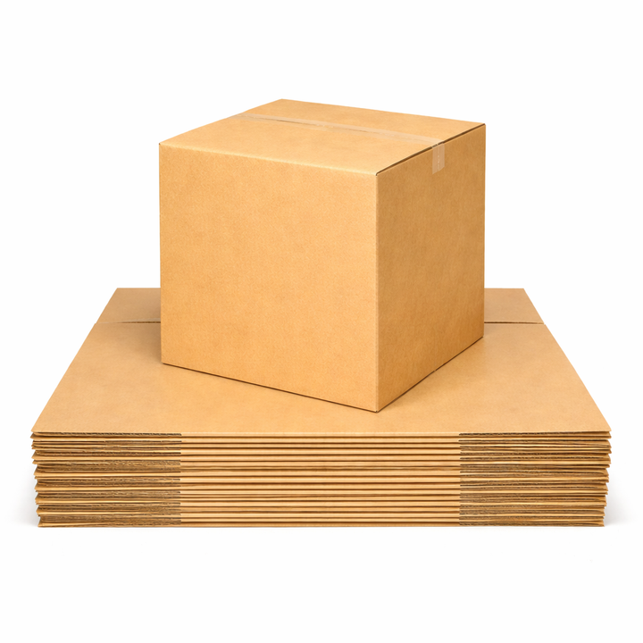 185 x 185 x 200mm Brown Corrugated Slotted Carton