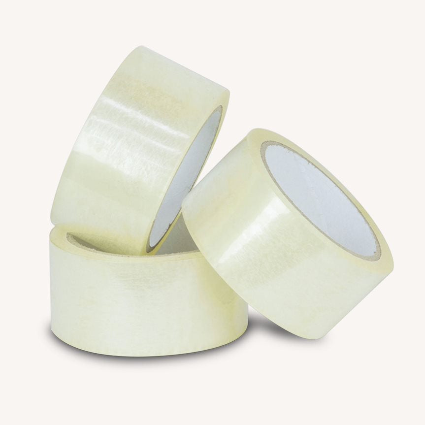 45 Micron Clear Sticky Tape - 75m x 48mm for Packing and Packaging | Durable Adhesive Seal