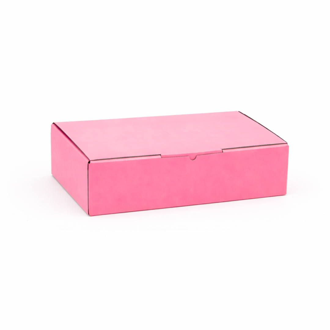 Pink Mailing Boxes 220 x 160 x 77mm with White Interior