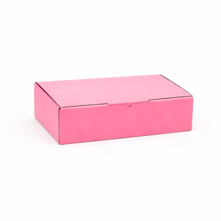 Pink Mailing Boxes 220 x 160 x 77mm with White Interior