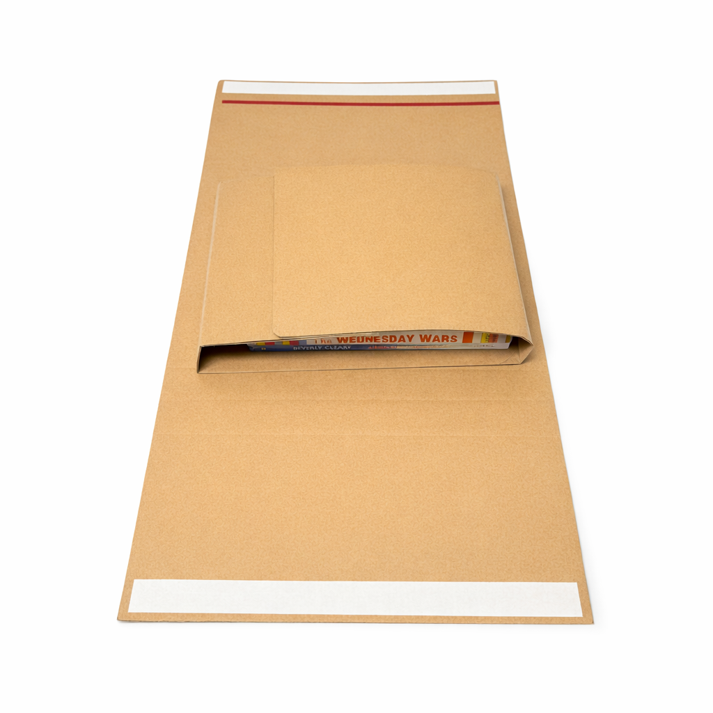 Wholesale Pack 1000pcs - 270 x 190 x 80mm Corrugated Book Wrap Mailers