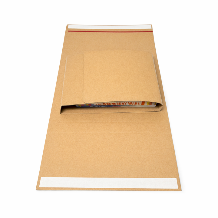 251 x 165 x 60mm Corrugated Book Wrap Mailer