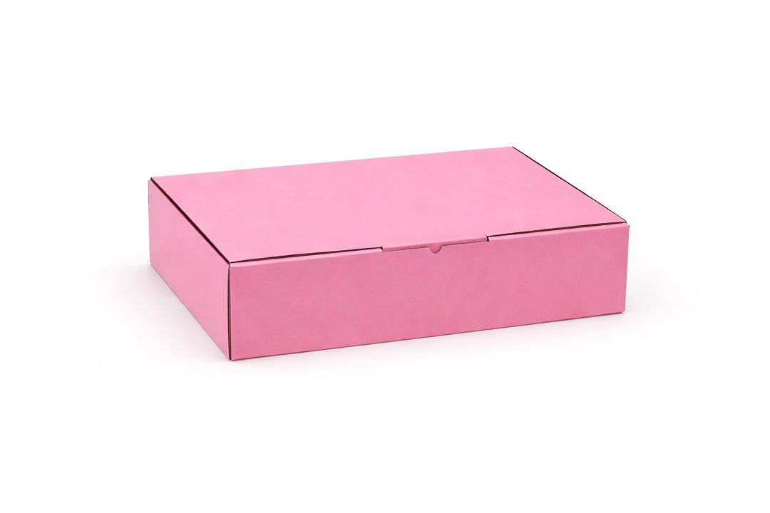 Pink Mailing Boxes 220 x 160 x 77mm with White Interior