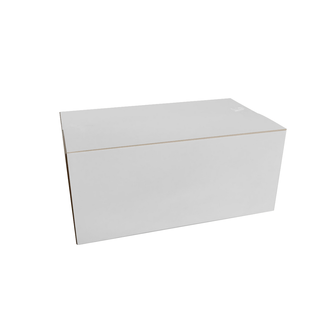 240 x 140 x 140mm White Slotted Cardboard Shipping Boxes