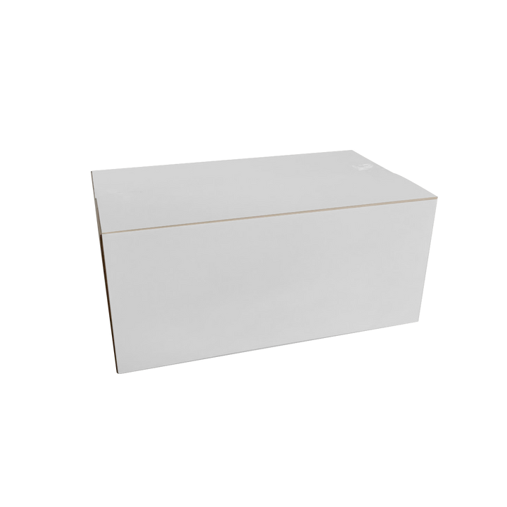 240 x 140 x 140mm White Slotted Cardboard Shipping Boxes
