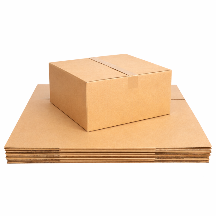 187 x 187 x 100mm Brown Corrugated Slotted Carton