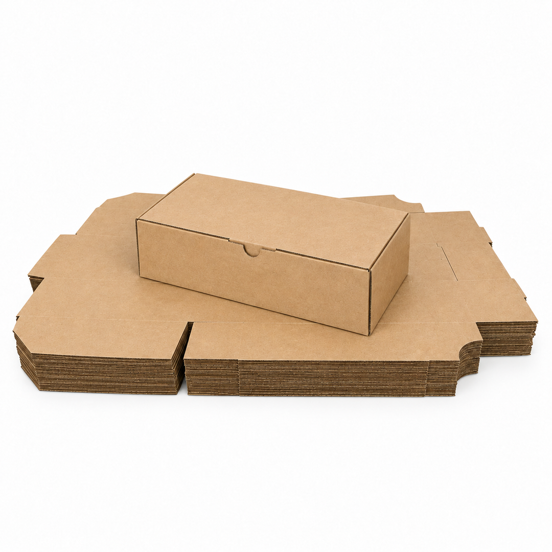 300 x 160 x 100mm Heavy Duty Brown Corrugated Die Cut Mailing Box