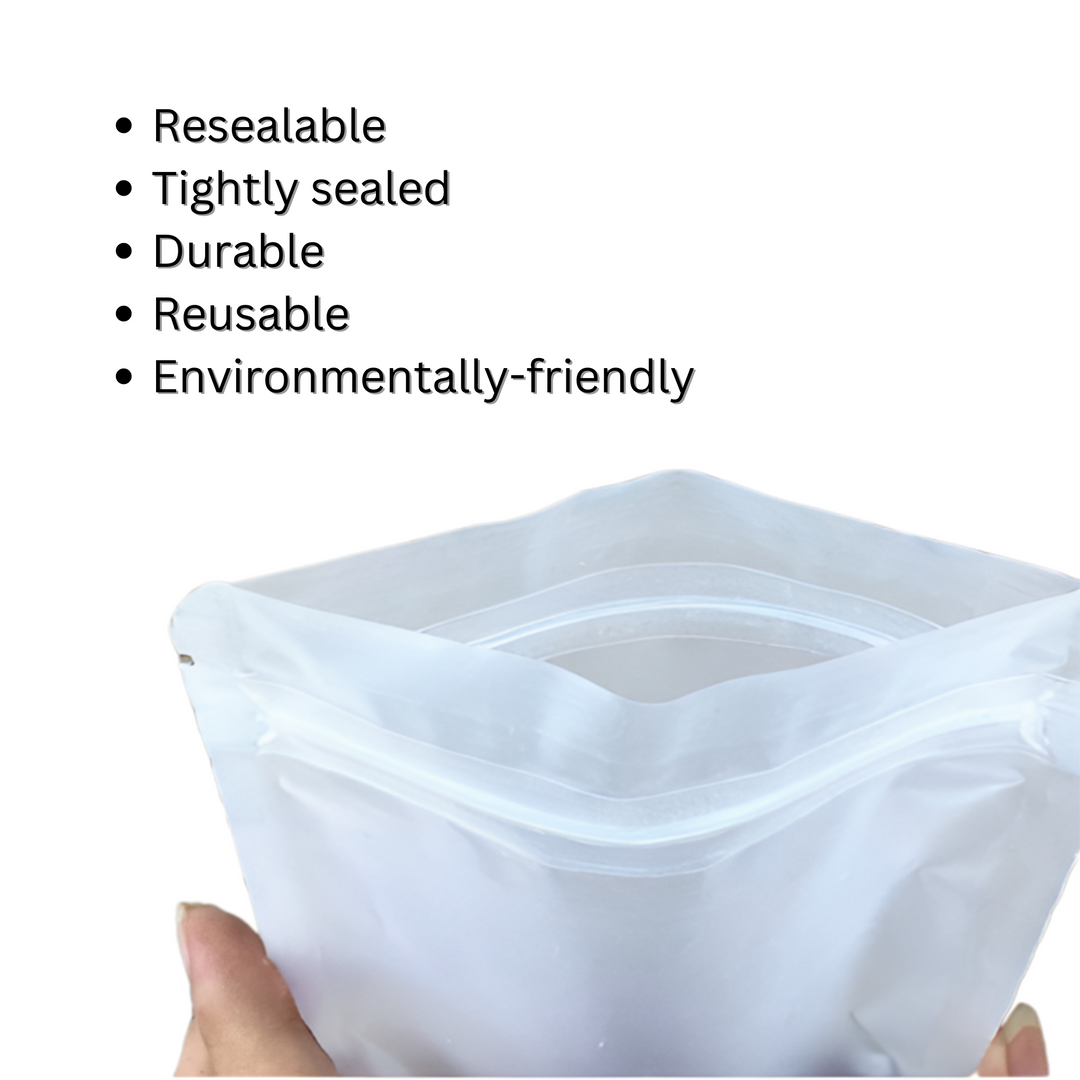 Resealable Zip Lock Flat Matte Plastic Bag - 150 X 220mm - Best Plastic Zip Lock Bags In Australia