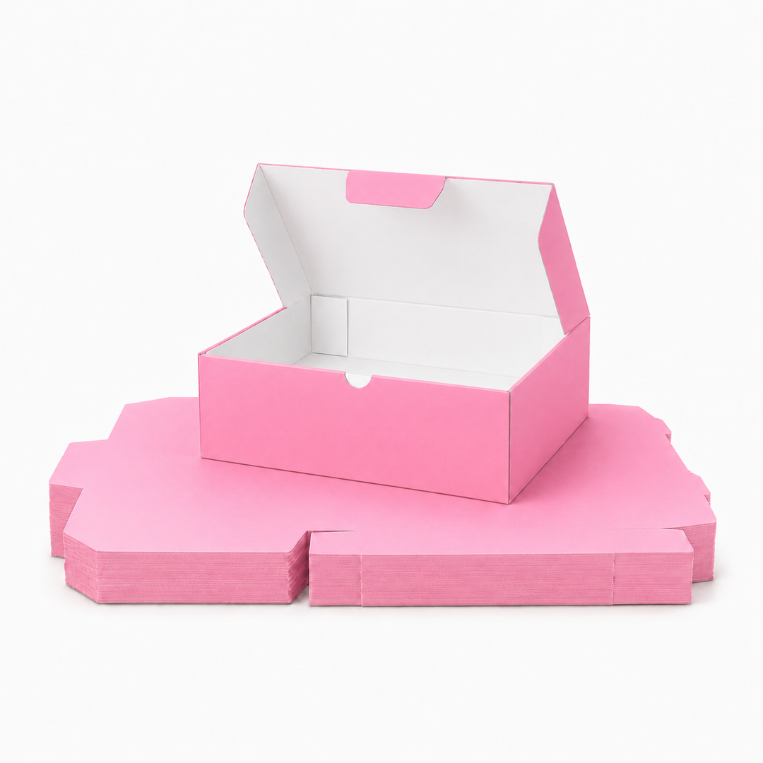 Pink Mailing Boxes 310 x 230 x 105mm with White Interior