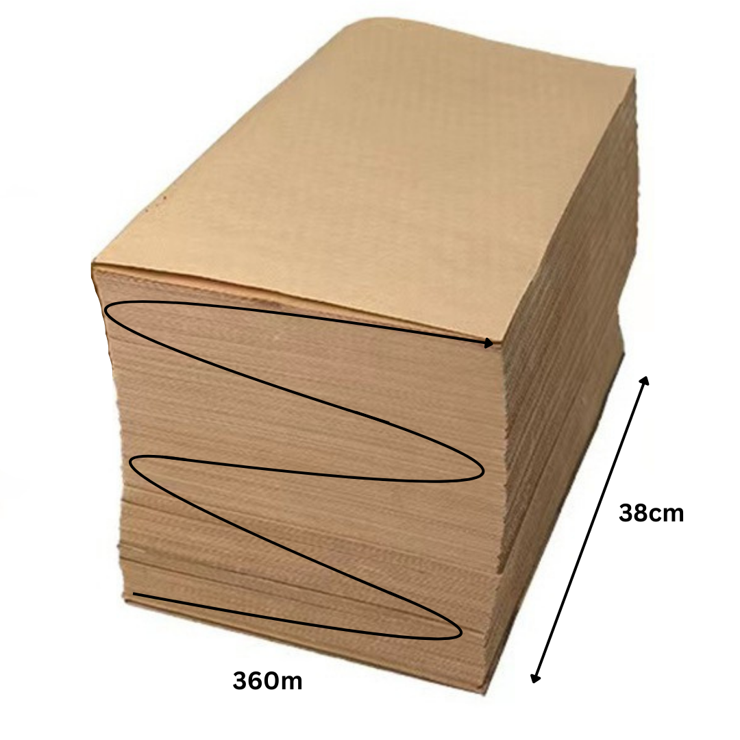 Fanfold Void Fill Paper – 38cm x 360m, Eco-Friendly Protective Packing Paper