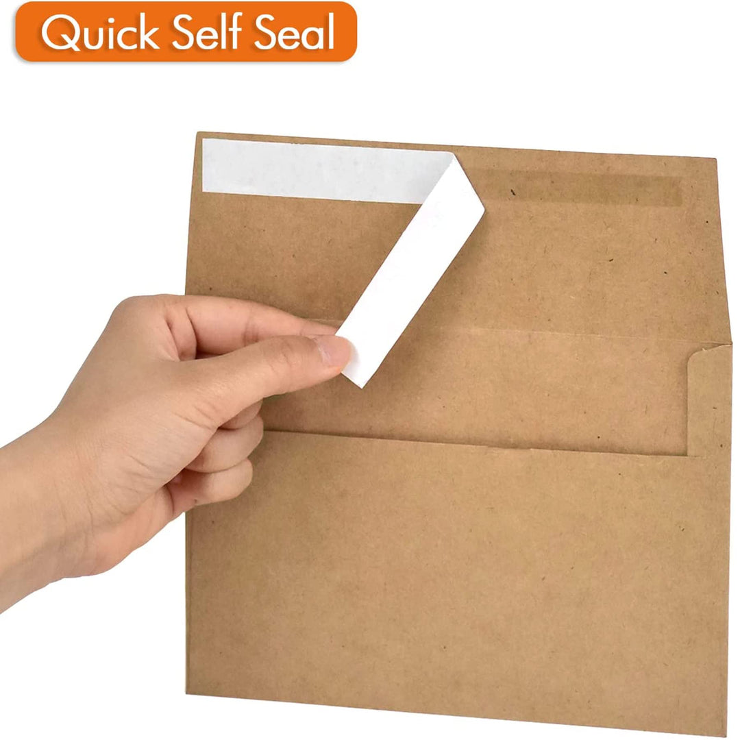 Card Mailer 260 x 360mm + 30mm Adhesive Seal - 120gsm Brown Envelopes for Secure Mailing