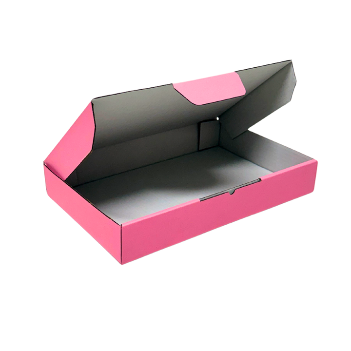 Pink Mailing Boxes 220 x 145 x 35mm with White Interior